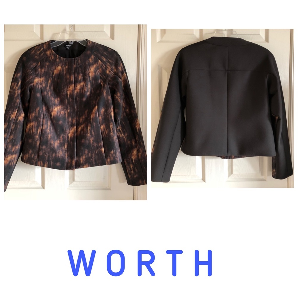Worth New York  unique Camo printed Blazer